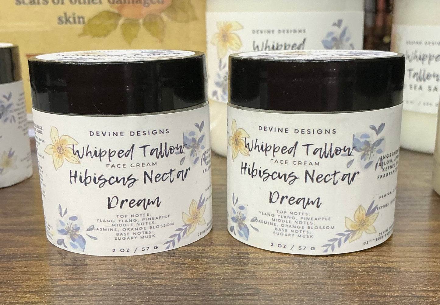 Whipped Tallow Face Cream Hibiscus Nectar Dream 2oz
