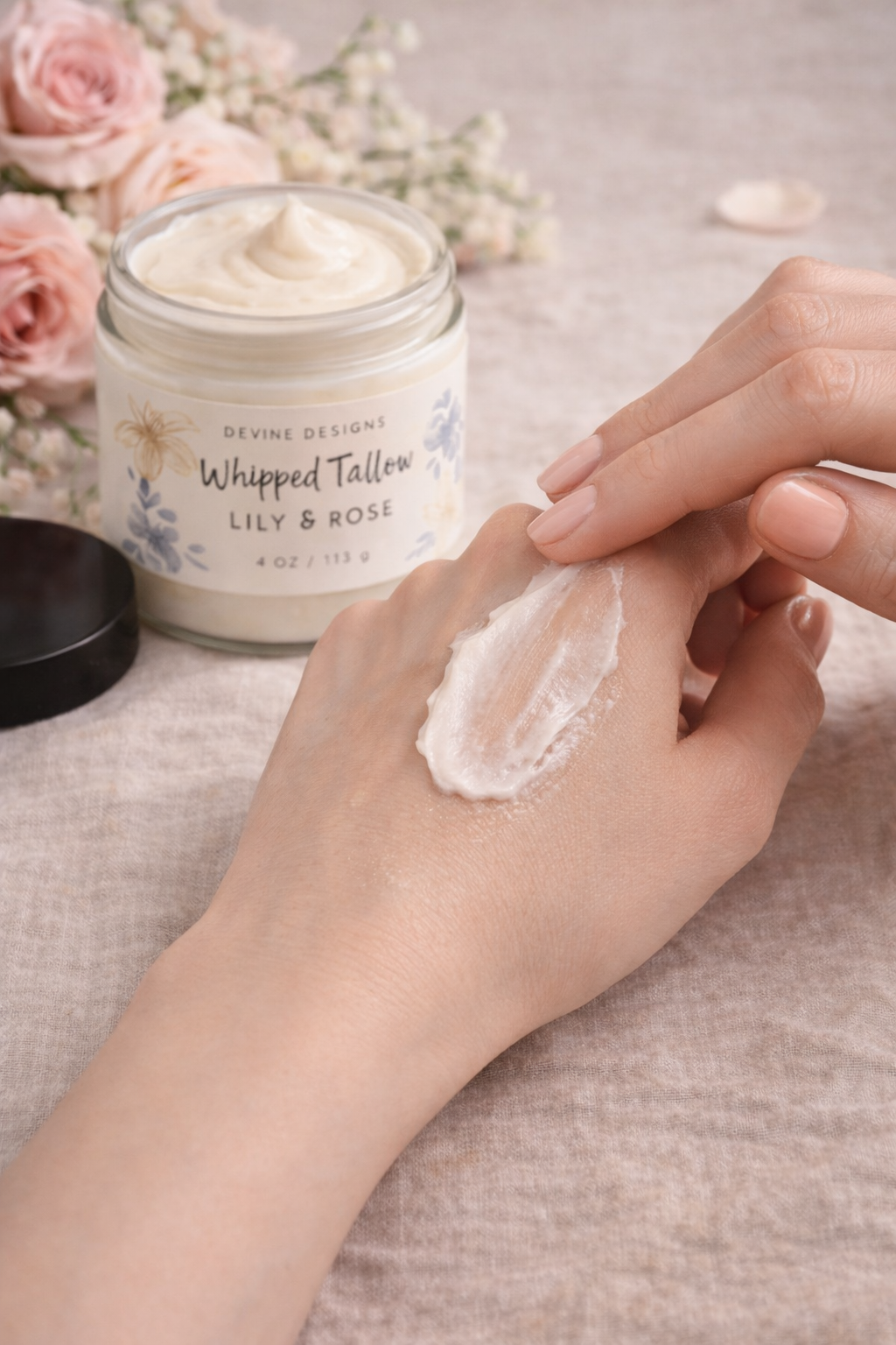 Whipped Tallow-Lily & Rose 8oz