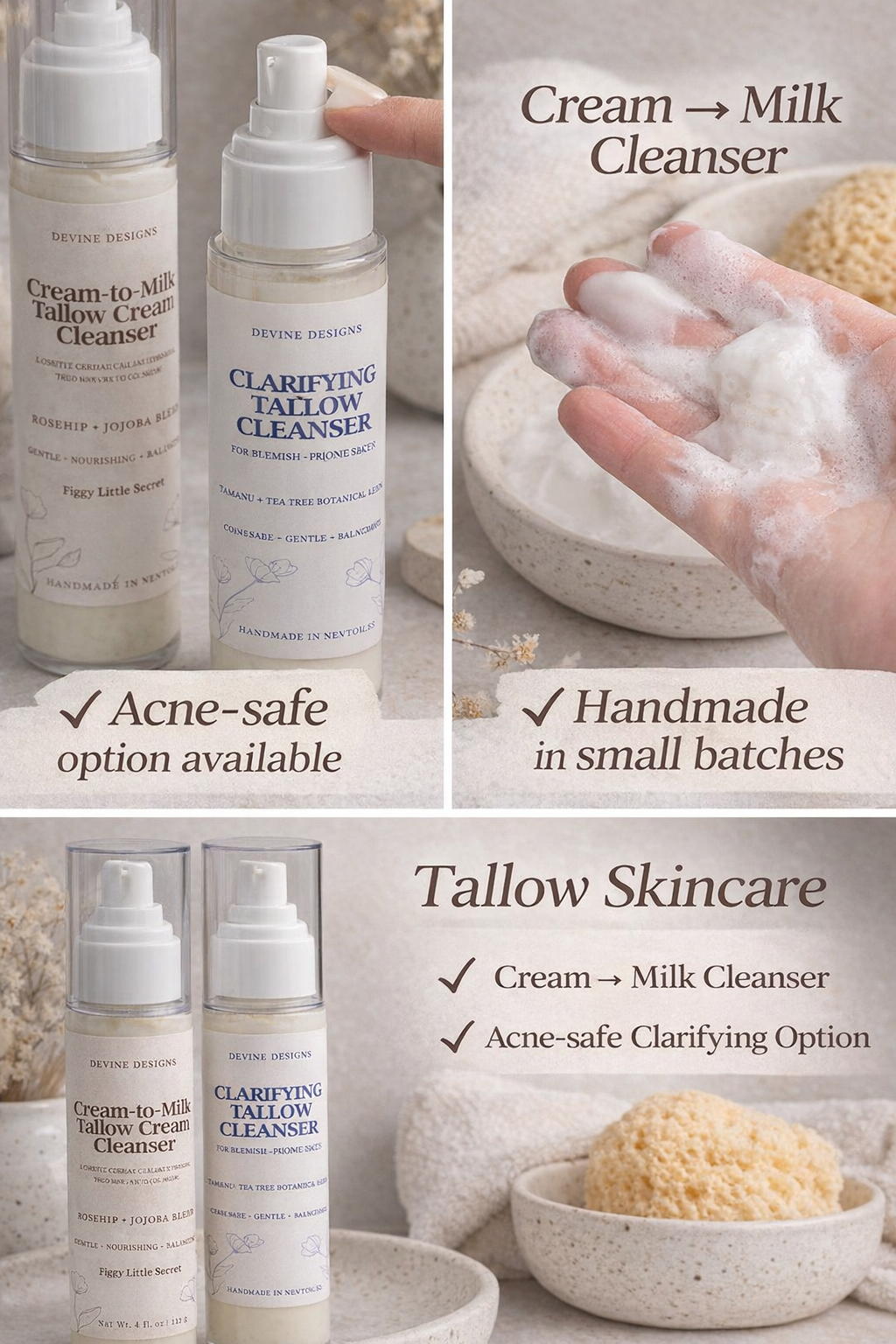 Cream to Milk Tallow Cleanser