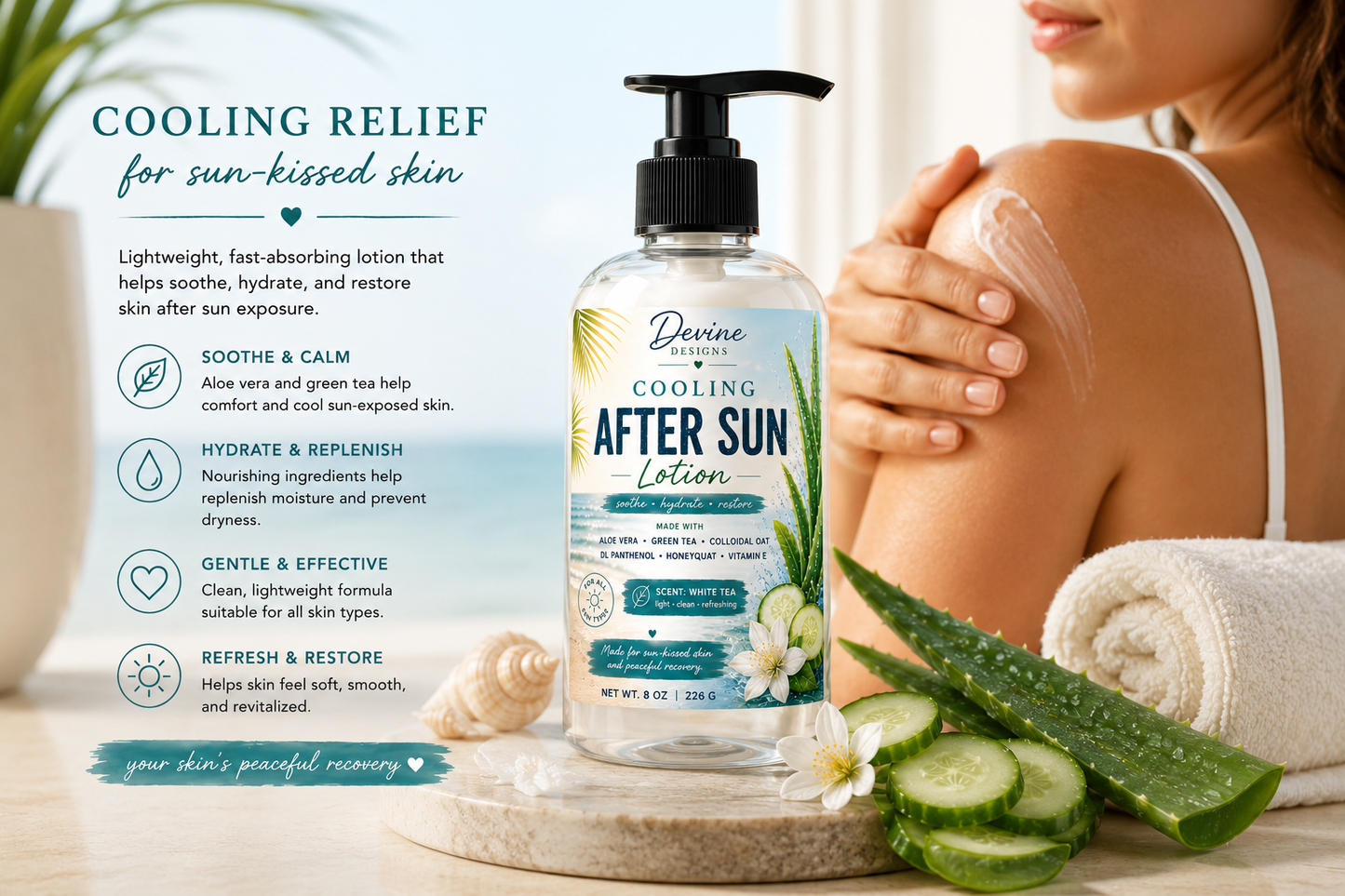 Cooling After Sun Lotion 8oz