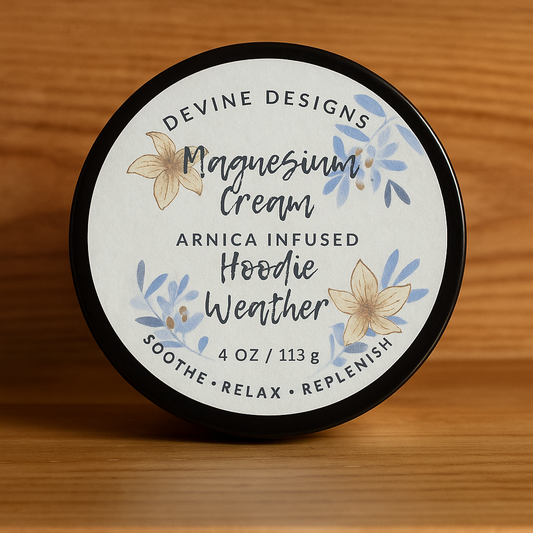 Arnica Infused Magnesium Cream 4oz jar