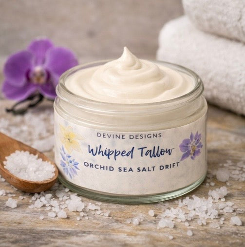 Whipped Tallow-Orchid Sea Salt Drift 4 oz