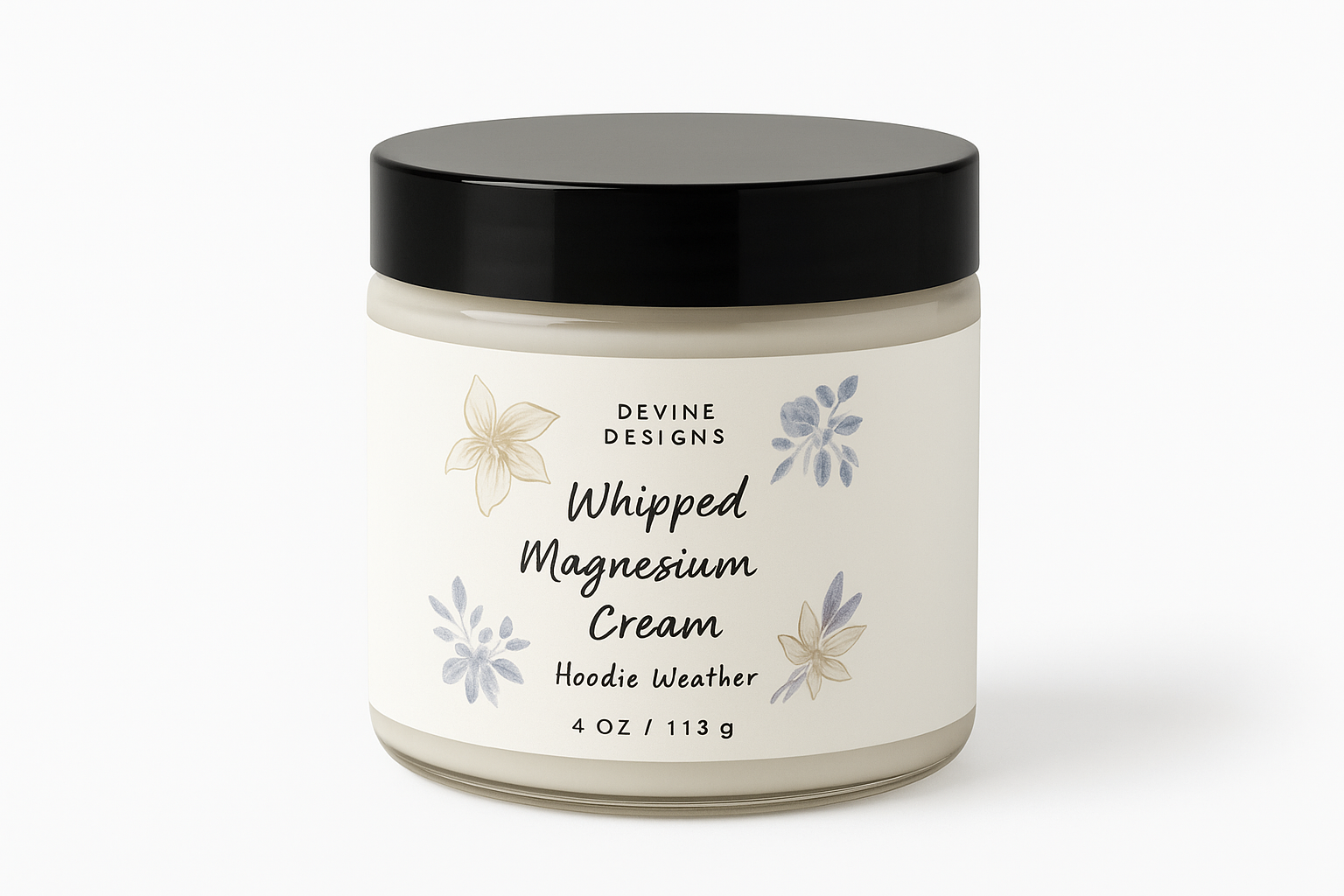 Whipped Magnesium Cream Hoodie Weather 4oz jar