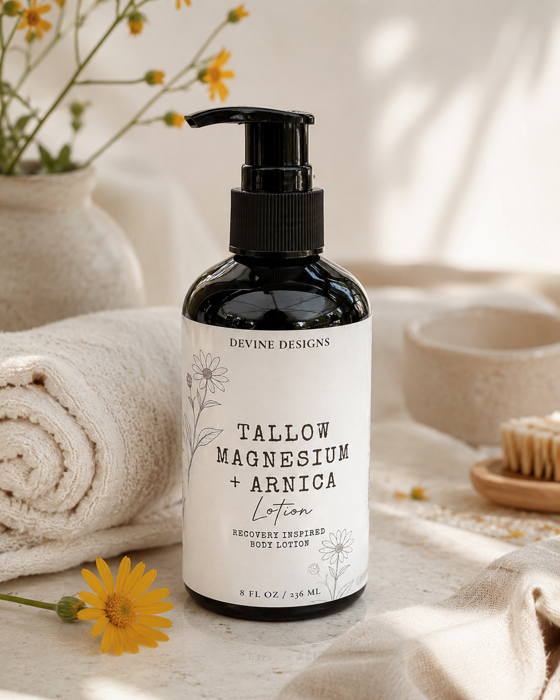 Tallow Magnesium + Arnica Lotion
