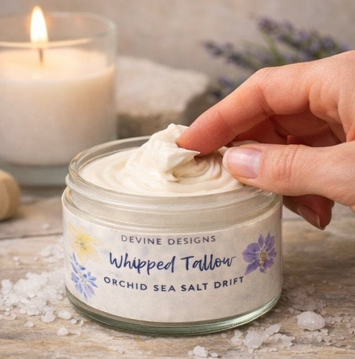 Whipped Tallow-Orchid Sea Salt Drift 4 oz