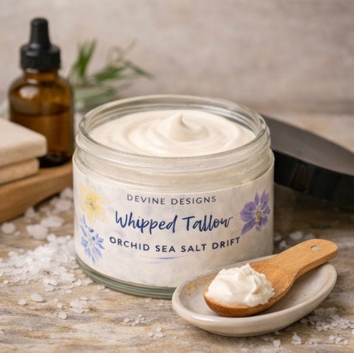 Whipped Tallow-Orchid Sea Salt Drift 4 oz