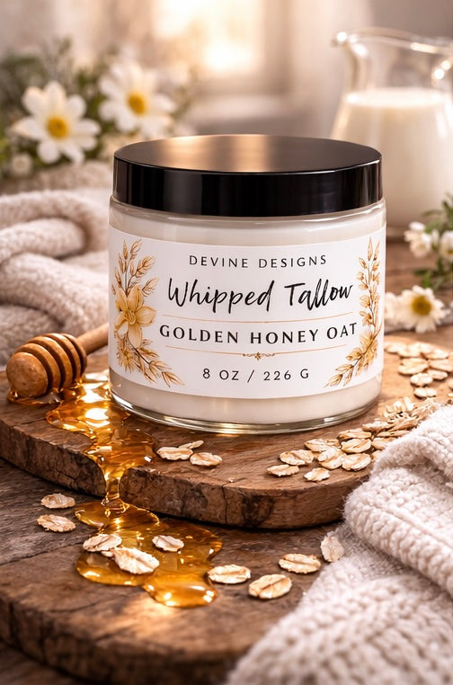 Whipped Tallow-Golden Honey Oat 4oz