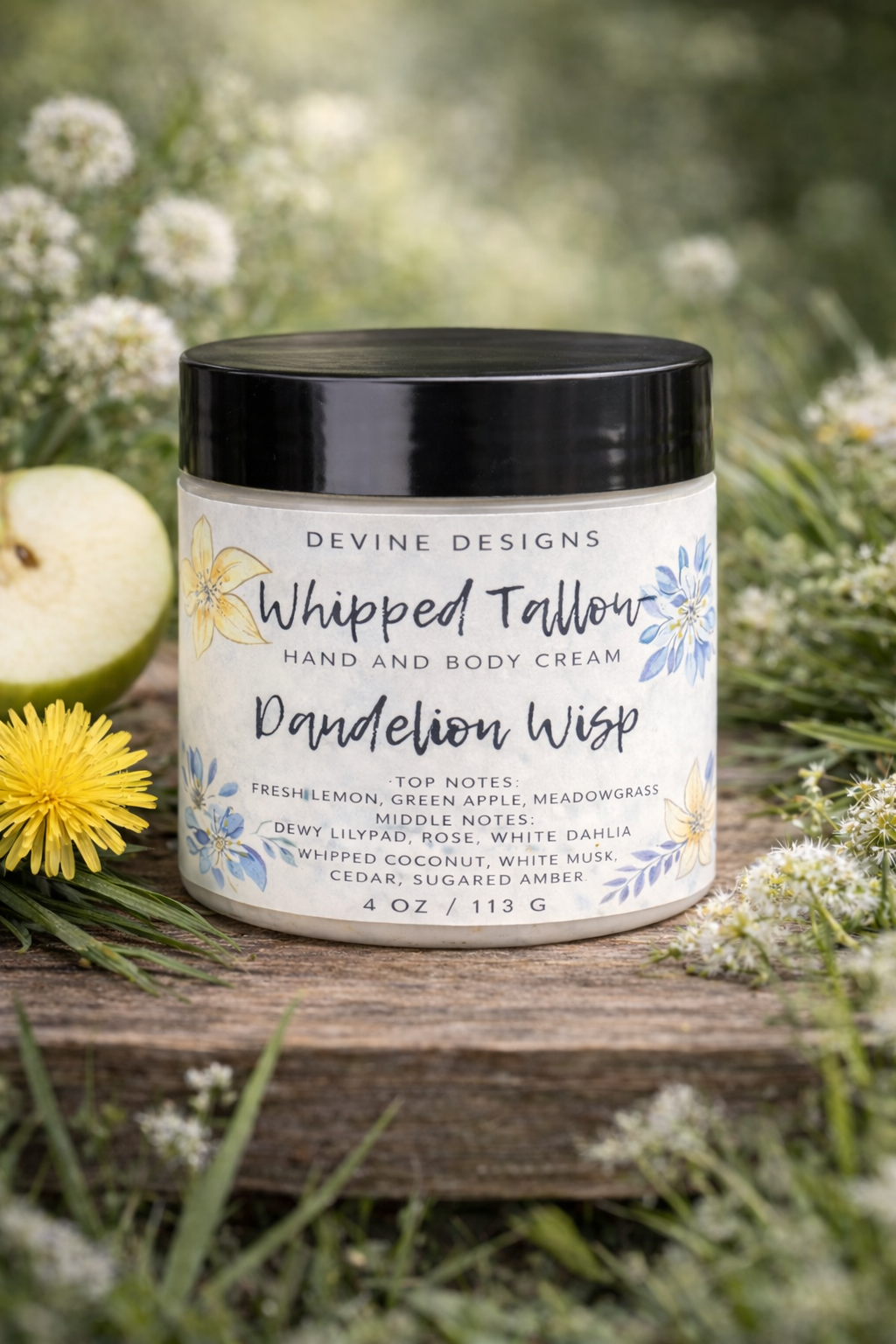 Whipped Tallow Dandelion Wisp 4oz