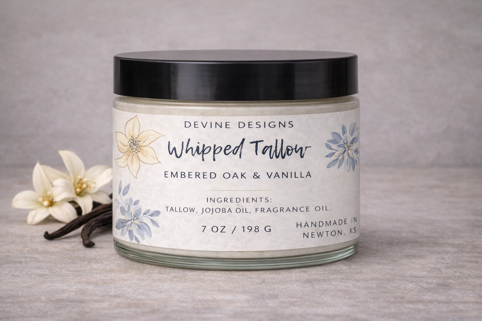 Whipped Tallow Ember Oak & Vanilla 8oz
