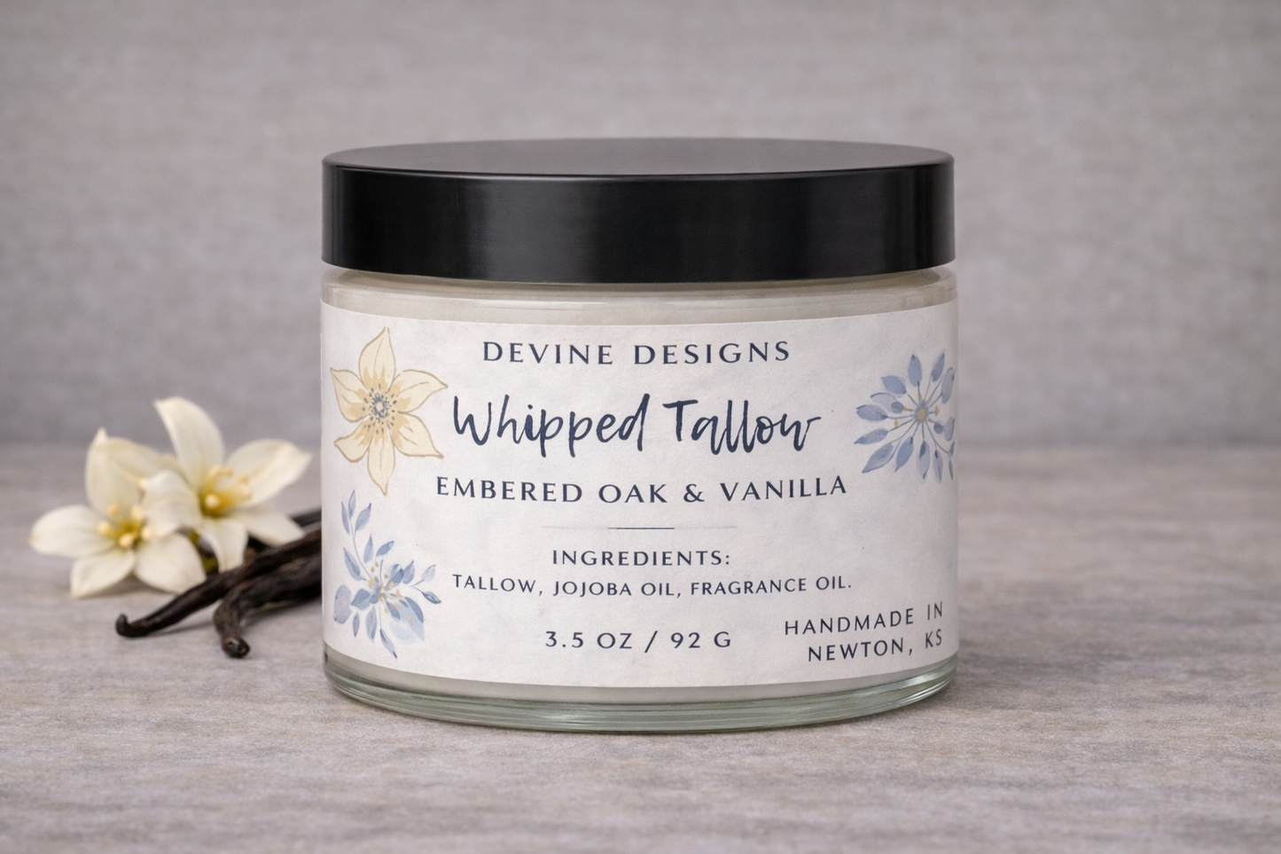 Whipped Tallow-Ember Oak & Vanilla 4oz