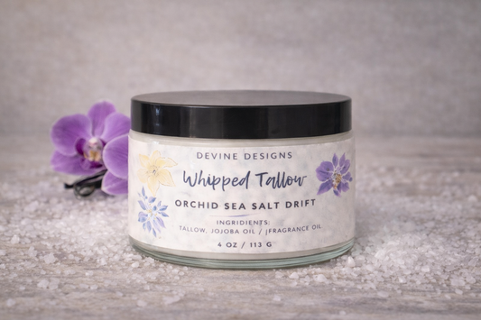 Whipped Tallow-Orchid Sea Salt Drift 4 oz
