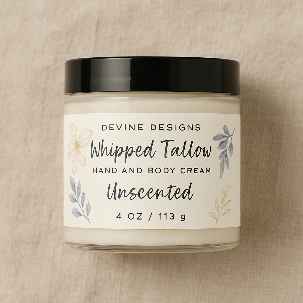 Whipped Tallow Unscented 4oz jar