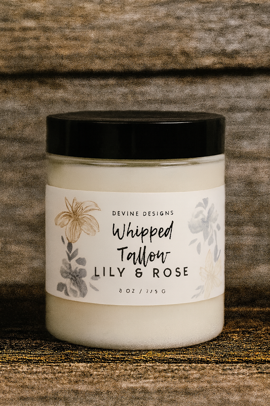 Whipped Tallow-Lily & Rose 8oz