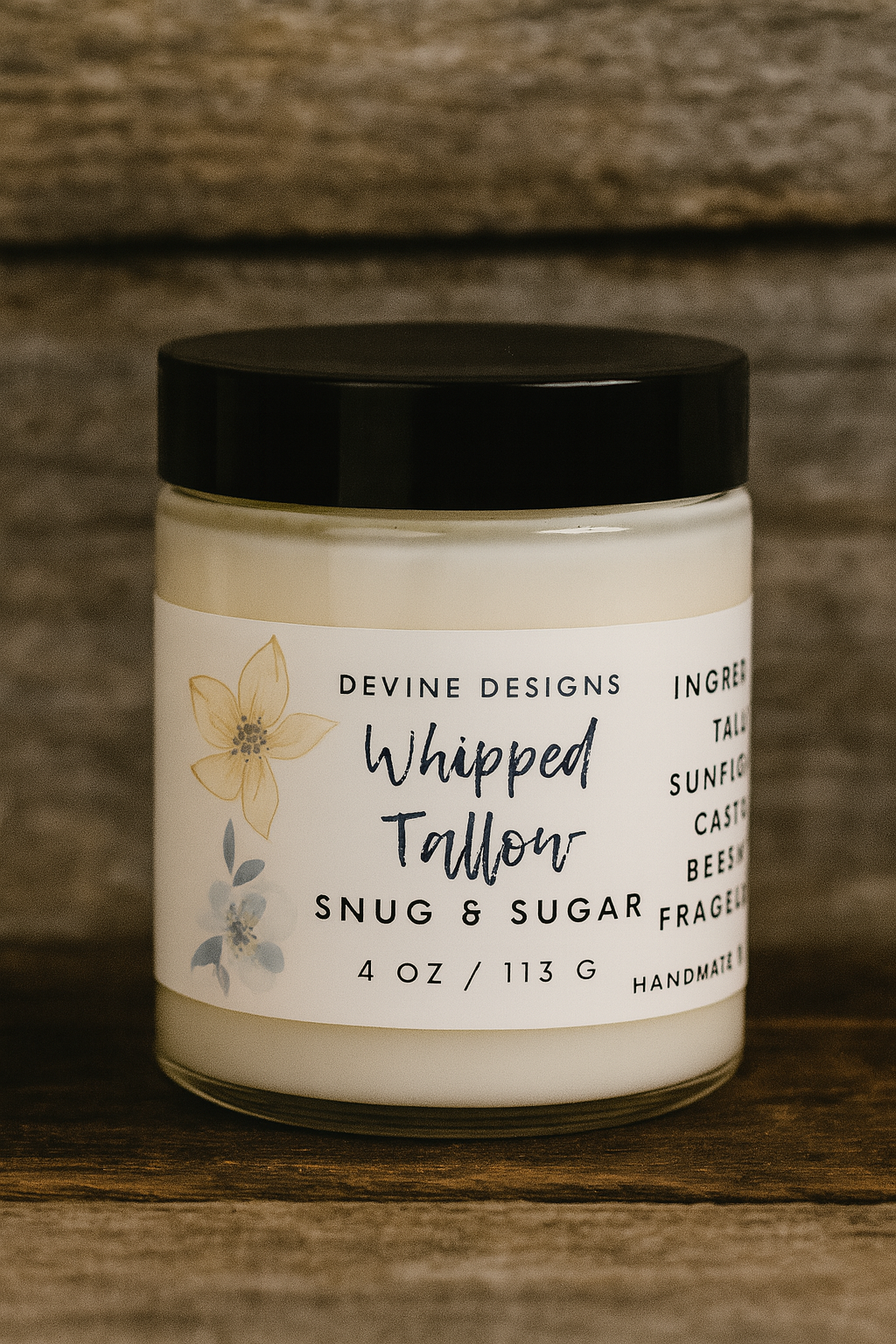 Whipped Tallow Snug & Sugar 4oz